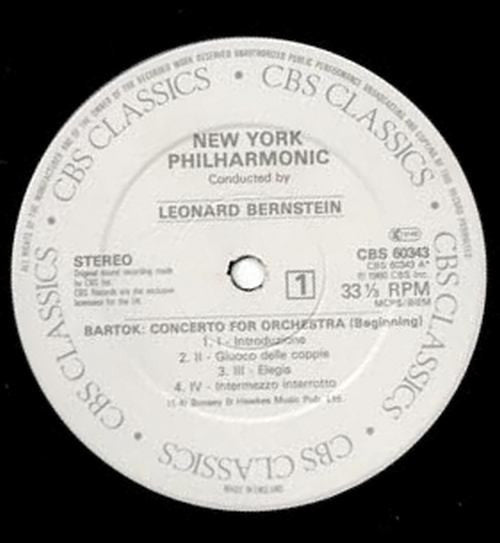 Béla Bartók, Paul Hindemith, Leonard Bernstein, New York Philharmonic : Concerto For Orchestra / Concert Music For Strings & Brass, Op. 50 (LP, Comp)