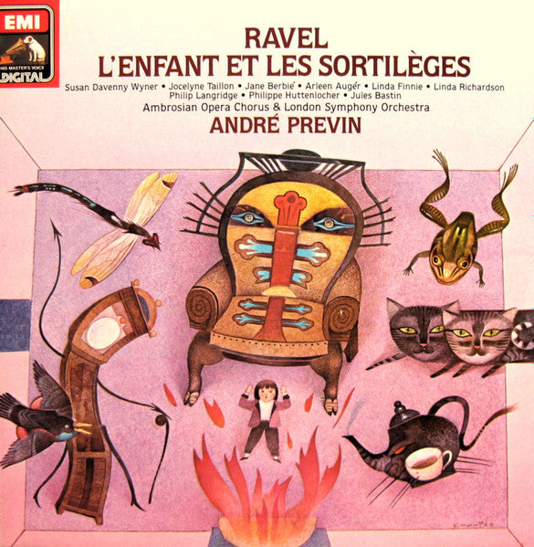 Maurice Ravel - The Ambrosian Opera Chorus & London Symphony Orchestra, André Previn : L'Enfant Et Les Sortilèges (LP, Album)