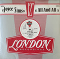 Joyce Sims : All And All (12")