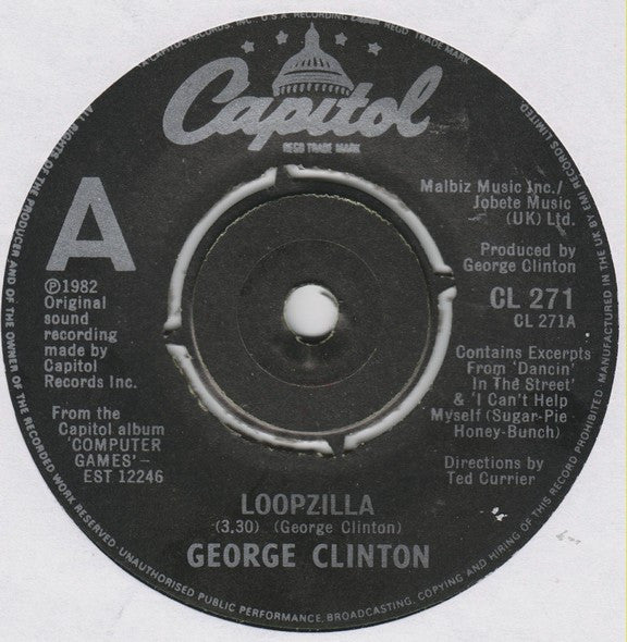 George Clinton : Loopzilla (7", Single)