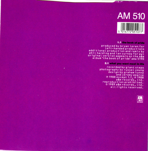 Giant Steps (2) : The Book Of Pride (7", Single)