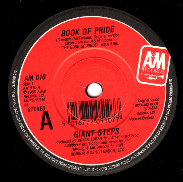 Giant Steps (2) : The Book Of Pride (7", Single)