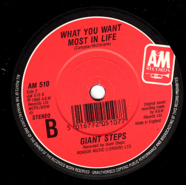 Giant Steps (2) : The Book Of Pride (7", Single)