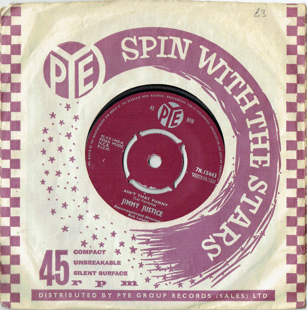 Jimmy Justice : Ain't That Funny (7", Single, Com)