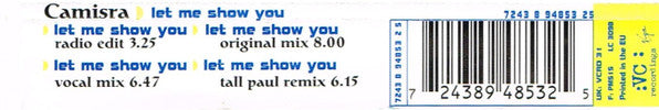 Camisra : Let Me Show You (CD, Single)