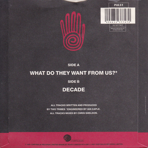 Two Tribes : What Do They Want From Us? (7", Single)