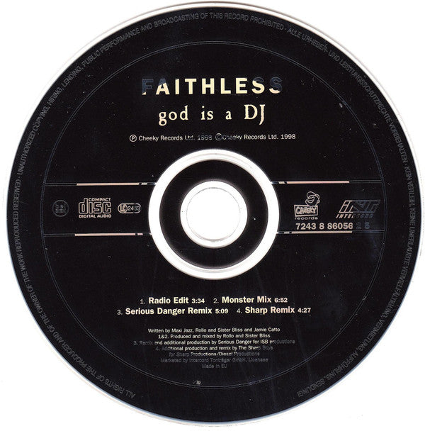 Faithless : God Is A DJ (CD, Maxi)