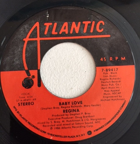 Regina (2) : Baby Love (7", Single, Styrene, All)