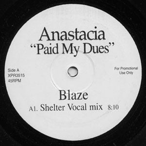 Anastacia : Paid My Dues (Blaze Remixes) (12", Promo)