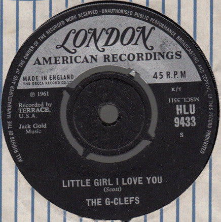 The G-Clefs : I Understand (Just How You Feel) (7", Single, RP)