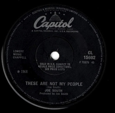 Joe South : Birds Of A Feather (7", Single)