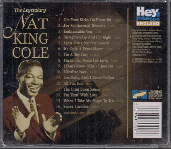Nat King Cole : The Legendary Nat King Cole - A Classic Collection Of His Finest Songs (CD, Comp)