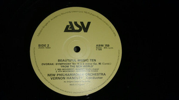 Antonín Dvořák, New Philharmonia Orchestra, Vernon Handley : New World Symphony (LP)