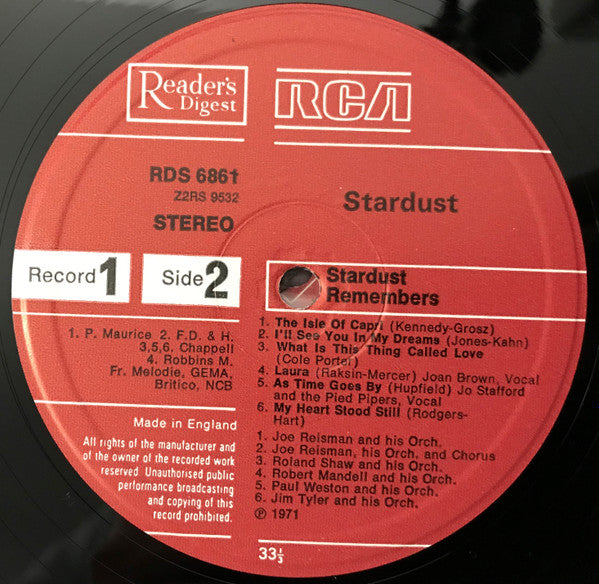 Various : Stardust (10xLP, Comp + Box)