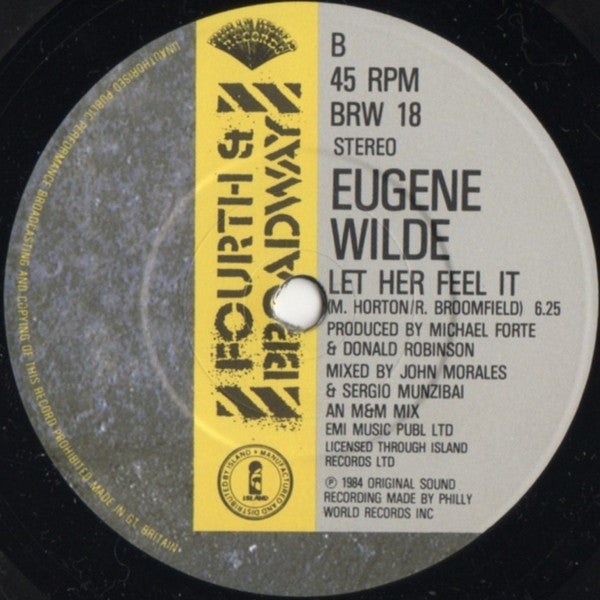 Eugene Wilde : Personality (7", Single)