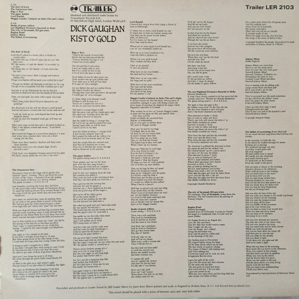 Dick Gaughan : Kist O' Gold (LP, Album)
