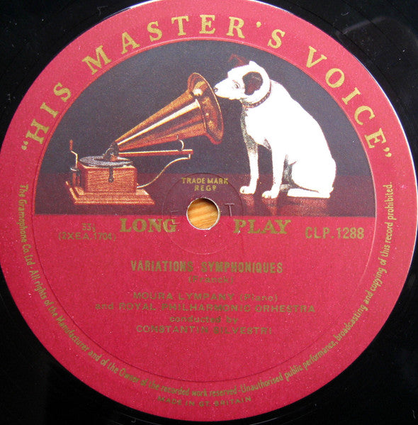 Robert Schumann / César Franck, Dame Moura Lympany, Royal Philharmonic Orchestra, Constantin Silvestri : Piano Concerto In A Minor / Symphonic Variations (LP, Album, Mono)