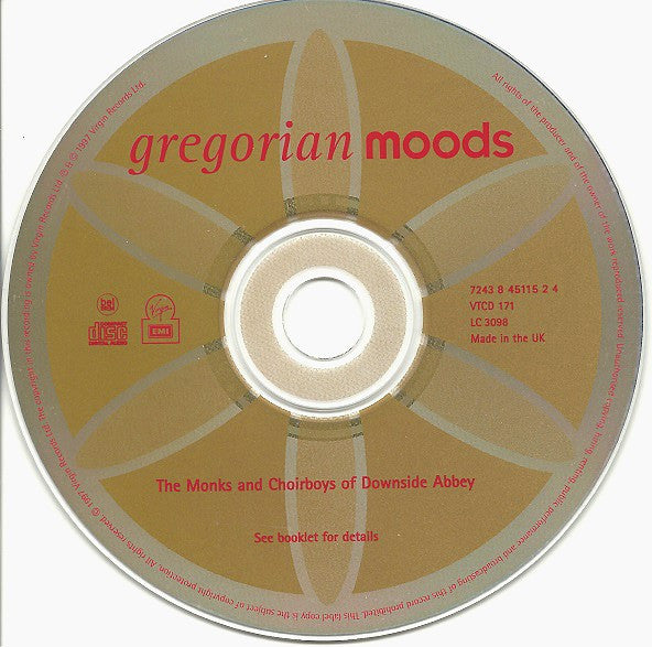 The Monks And Choirboys Of Downside Abbey : Gregorian Moods (CD, Album)