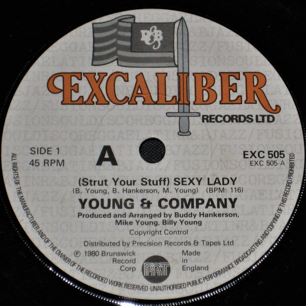 Young & Company : (Strut Your Stuff) Sexy Lady (7")