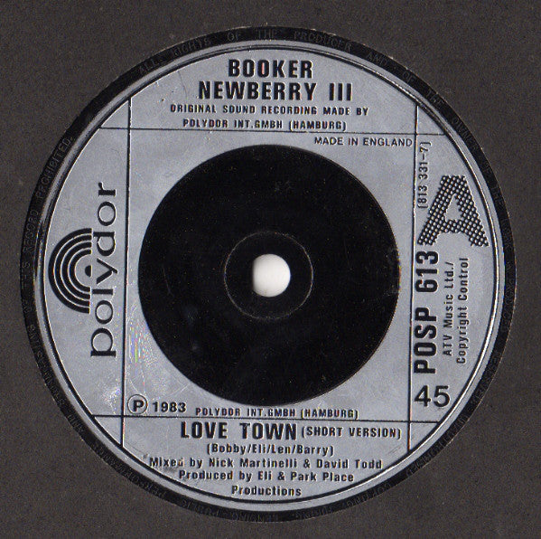 Booker Newberry III : Love Town (7", Single)