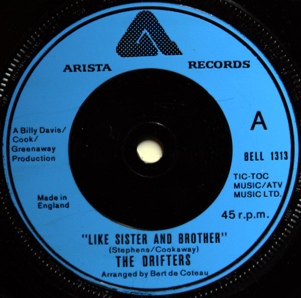 The Drifters : Like Sister And Brother (7", RE)