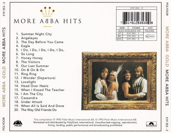 ABBA : More ABBA Gold (More ABBA Hits) (CD, Comp, RM)