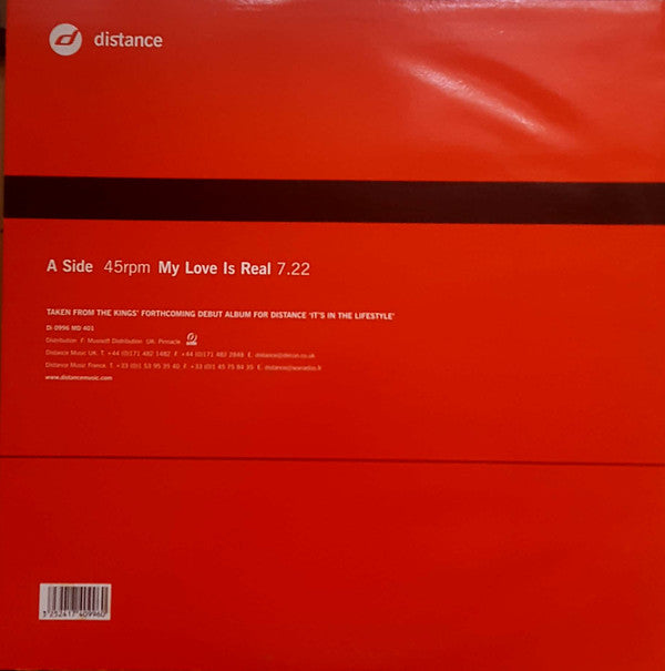Kings Of Tomorrow : My Love Is Real (12", S/Sided, Ltd)