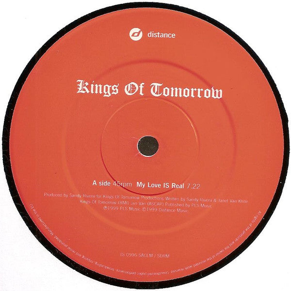 Kings Of Tomorrow : My Love Is Real (12", S/Sided, Ltd)