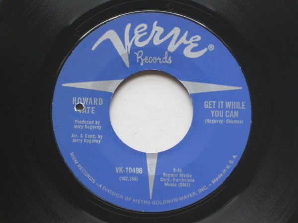 Howard Tate : Get It While You Can (7", Sty)