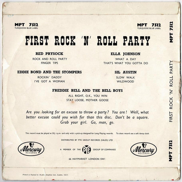Various : First Rock 'N' Roll Party (10", Album, Comp)