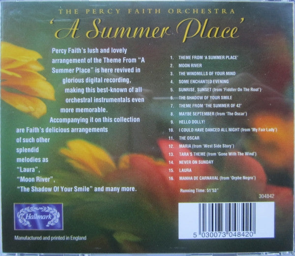 The Percy Faith Orchestra : A Summer Place (CD)