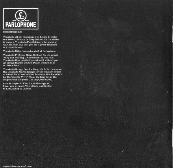 Richard Ashcroft : Keys To The World (CD, Album, Copy Prot.)