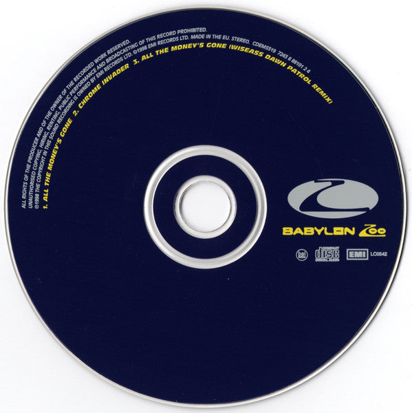 Babylon Zoo : All The Money's Gone (CD, Single, CD1)