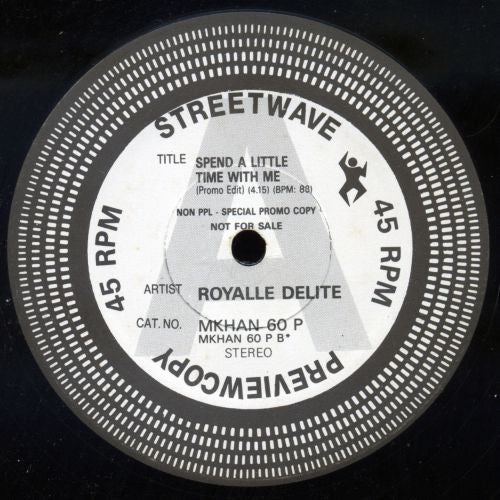 Royalle Delite : Spend A Little Time With Me (12", Ltd, Promo)