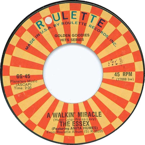 The Essex : Easier Said Than Done / A Walkin' Miracle (7", Single, RE, Styrene, BW )