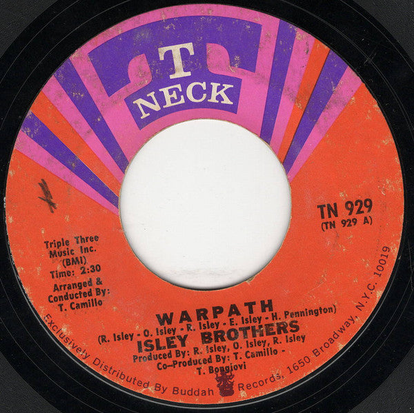 The Isley Brothers : Warpath (7", Single, Styrene)