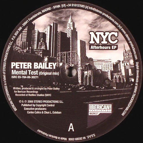 Peter Bailey / Richie Santana : NYC Afterhours EP (12", EP)