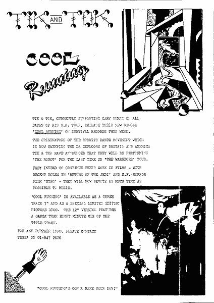 Tik & Tok : Cool Running (7", Single)