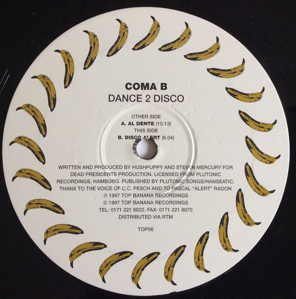 Coma B : Dance 2 Disco (12")