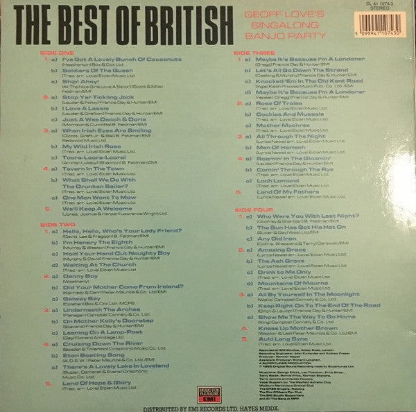 The Geoff Love Banjos : The Best Of British (2xLP, Album)