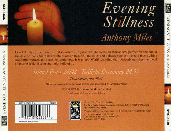 Anthony Miles : Evening Stillness (CD, Album)