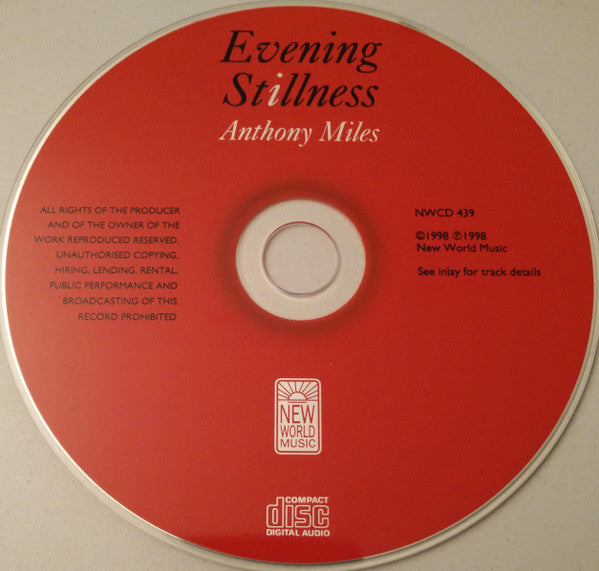 Anthony Miles : Evening Stillness (CD, Album)