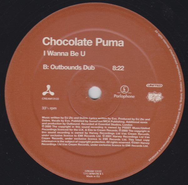 Chocolate Puma : I Wanna Be U (12")