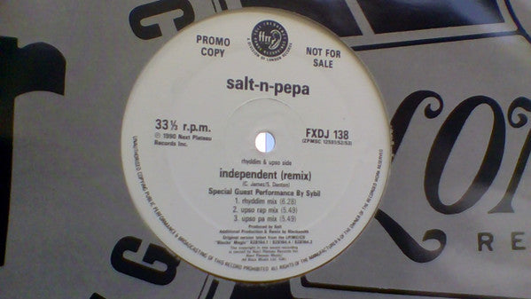 Salt 'N' Pepa : Independent (Remix) (12", Promo)