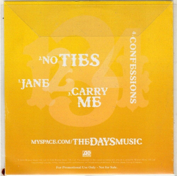 The Days (3) : Album Sampler (CDr, Promo, Smplr)