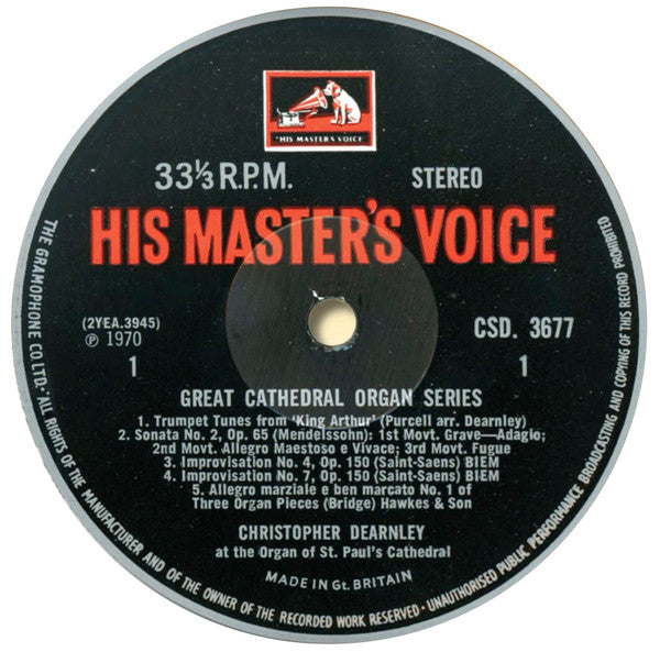 Christopher Dearnley : St. Paul's Cathedral (LP)