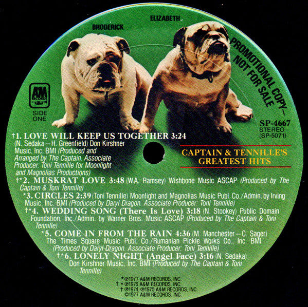 Captain & Tennille* : Greatest Hits (LP, Comp, Promo, Gat)