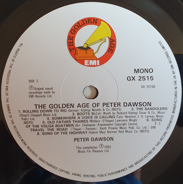 Peter Dawson : The Golden Age Of Peter Dawson (LP, Comp, Mono)