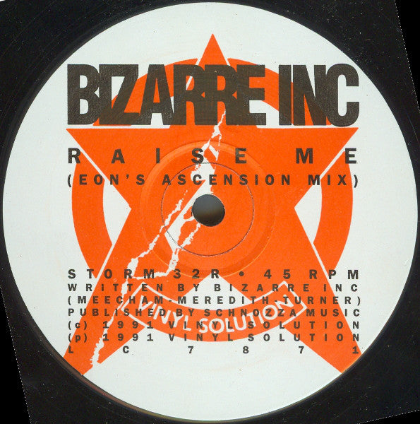 Bizarre Inc : Such A Feeling (Love Decade Mix) / Raise Me (Eon's Ascension Mix) (12", Ora)