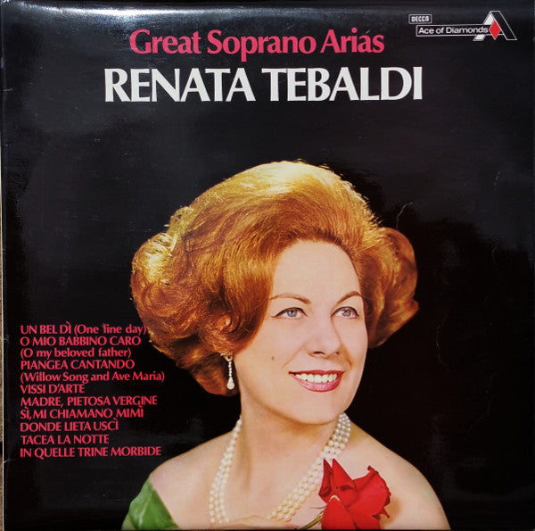 Renata Tebaldi : Great Soprano Arias (LP, Comp)